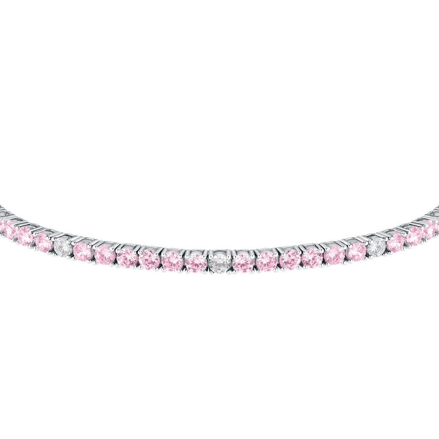 morellato silver tesori r. silver 925 pink cz tennis 16+3