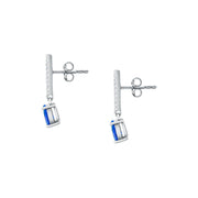 morellato silver tesori recycled 925 silver blue drop earrings