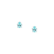 morellato silver tesori recycled 925 silver aqua drop stud earrings