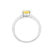 morellato silver tesori recycled 925 silver ylw drop cz ring 16