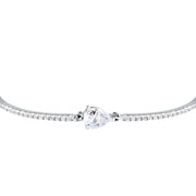 morellato silver tesori recycled 925 silver white drop cz bracelet