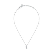 tesori necklace silver 925 rh cz white 38+7cm