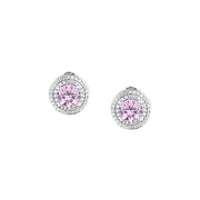 morellato silver tesori earring silv925 rh cz pink+white