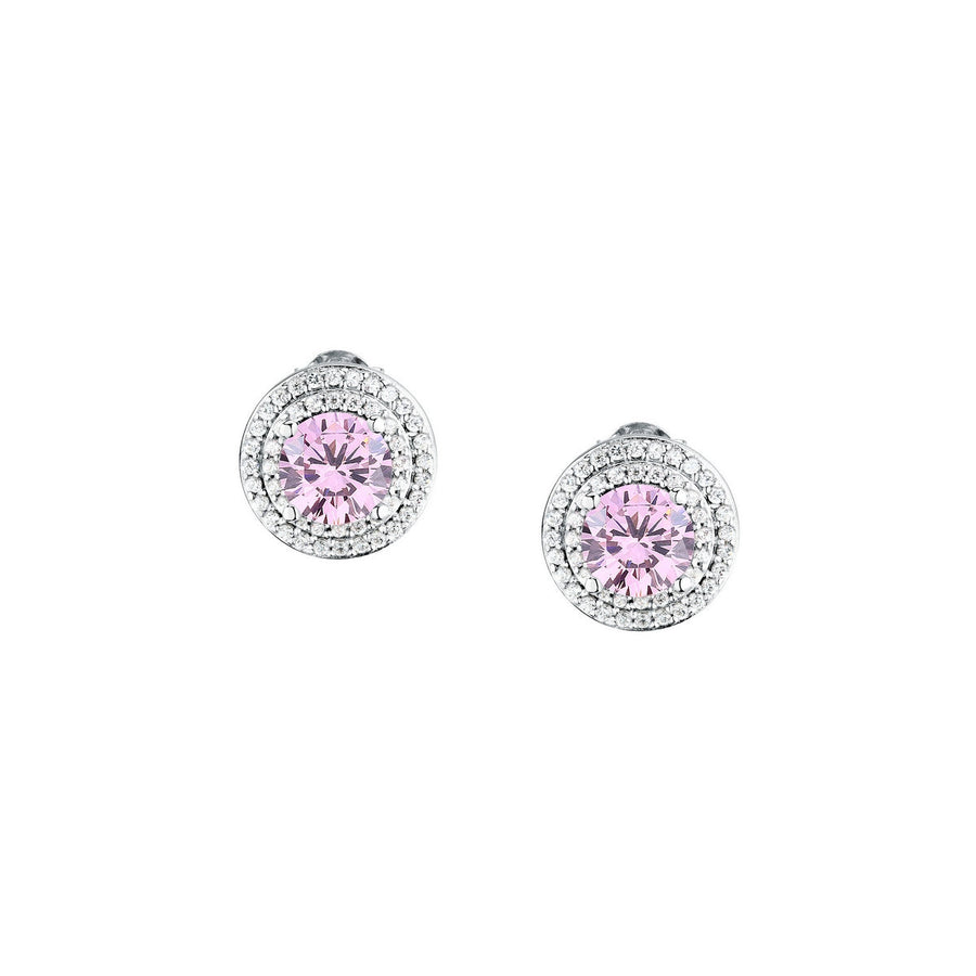 morellato silver tesori earring silv925 rh cz pink+white