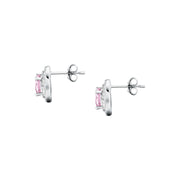 morellato silver tesori earring silv925 rh cz pink+white