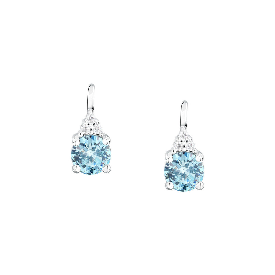 morellato silver tesori earring silv925 rh cz l.blue+white