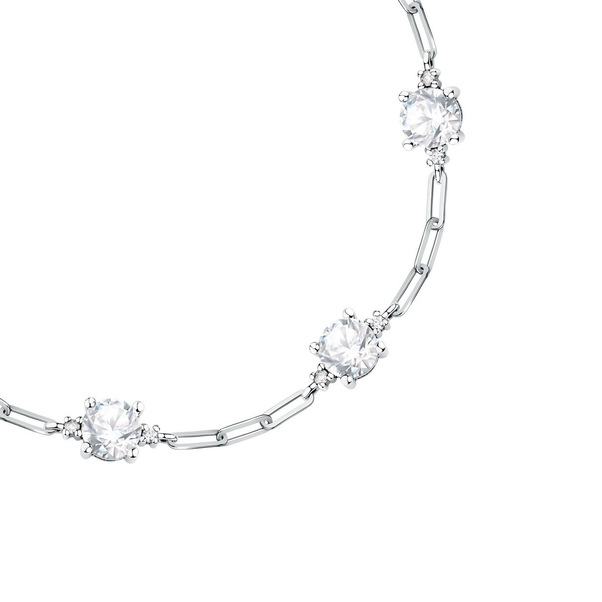 morellato silver tesori bracelet silv925 rh cz white 16+3cm