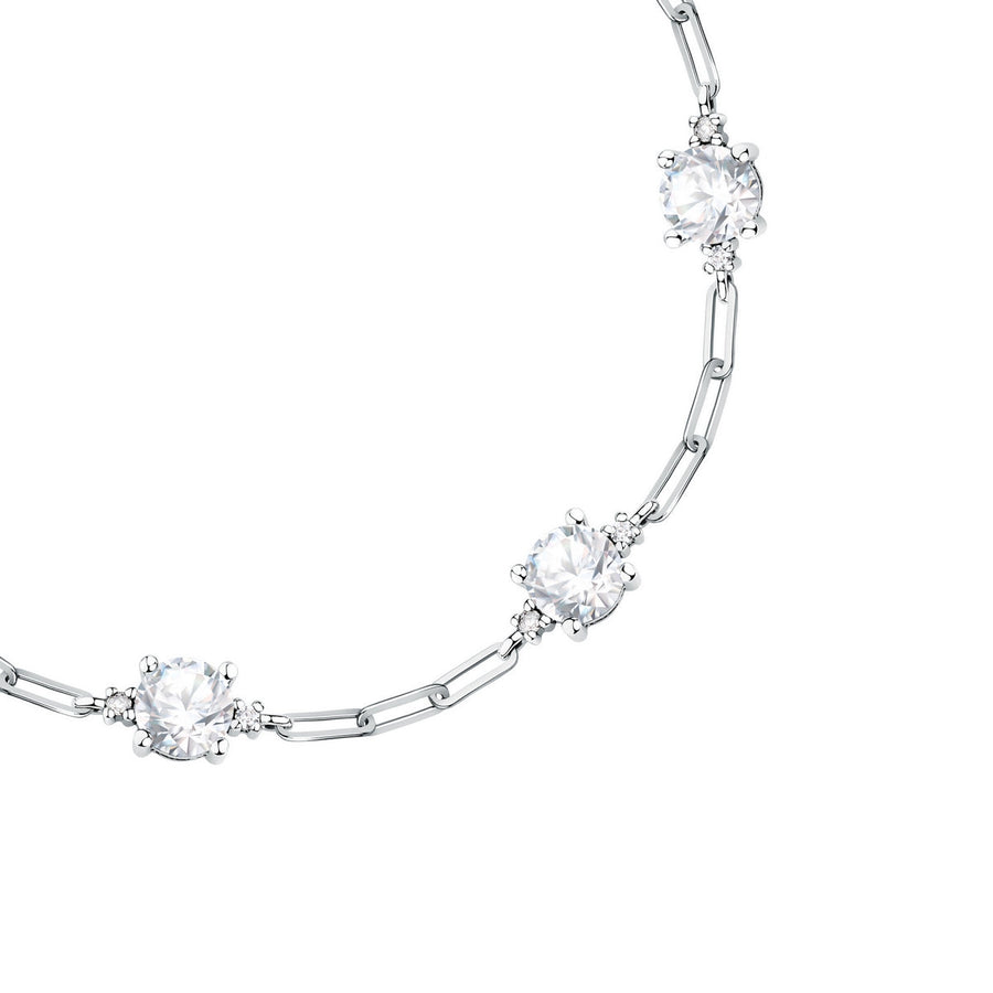 morellato silver tesori bracelet silv925 rh cz white 16+3cm