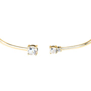 morellato silver tesori bangle silv925 yg cz white 6x5cm