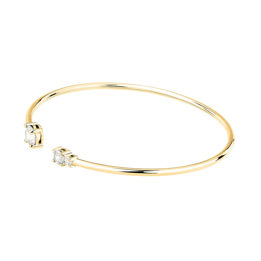 morellato silver tesori bangle silv925 yg cz white 6x5cm