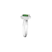 tesori silver ring cz emerald silver.925 size 18