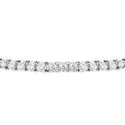 tesori silver bracelet. ss white cz silver.925
