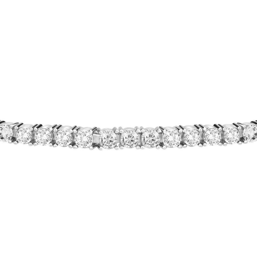 tesori silver bracelet. ss white cz silver.925