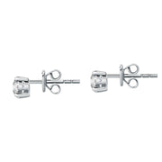 tesori earring white stone silver.925