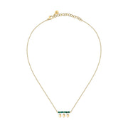 talismani necklace heart steel agat grn yellow gold plated 40+5cm