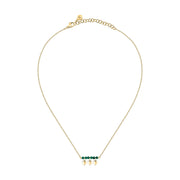 talismani necklace heart steel agat grn yellow gold plated 40+5cm