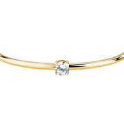 morellato 18k gold plated cerchi bangle stainless steel 6cm white cz