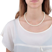 perla neclace 45cm pearl silver.925