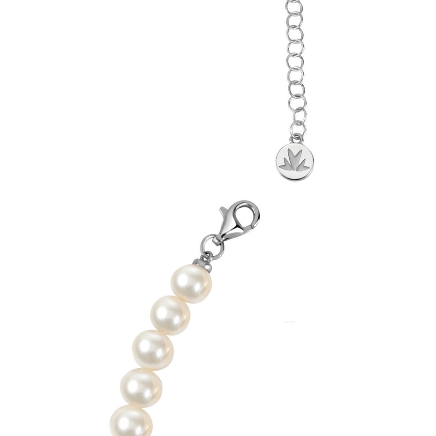 perla neclace 45cm pearl silver.925