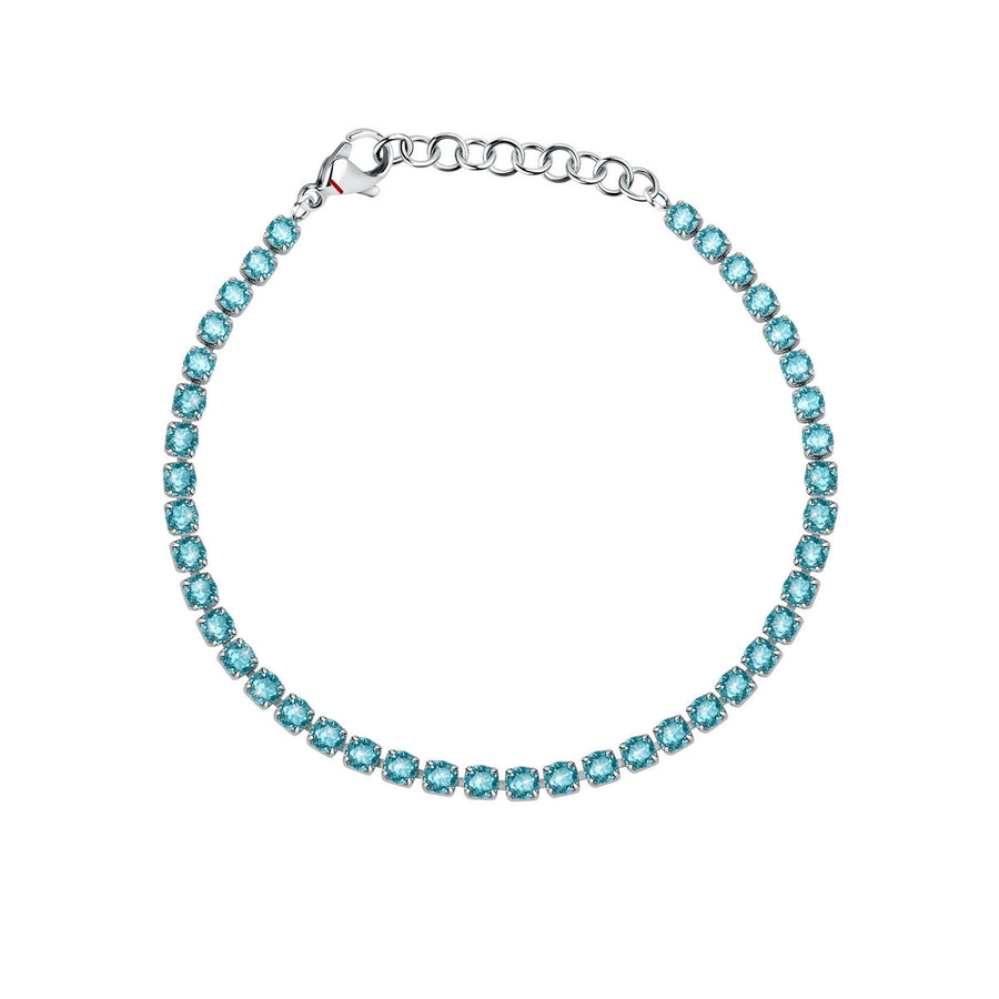 sector woman jewels tennis collection turquoise stone set bracelet