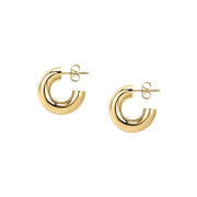 morellato 18k gold plated creole earrings  + ip gold