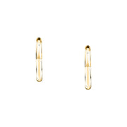 morellato 18k gold plated creole earring heart stainless steel yg 2.65cm