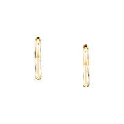 morellato 18k gold plated creole earring heart stainless steel yg 2.65cm