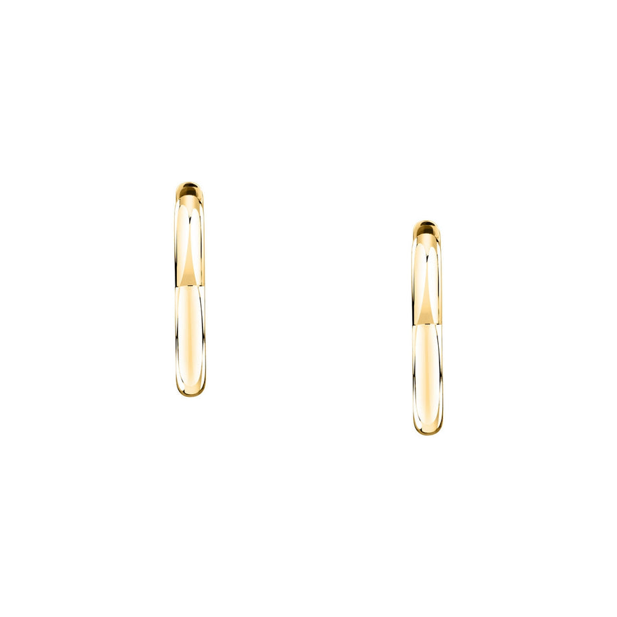 morellato 18k gold plated creole earring heart stainless steel yg 2.65cm