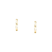 morellato 18k gold plated creole earring heart stainless steel yg 1.9cm