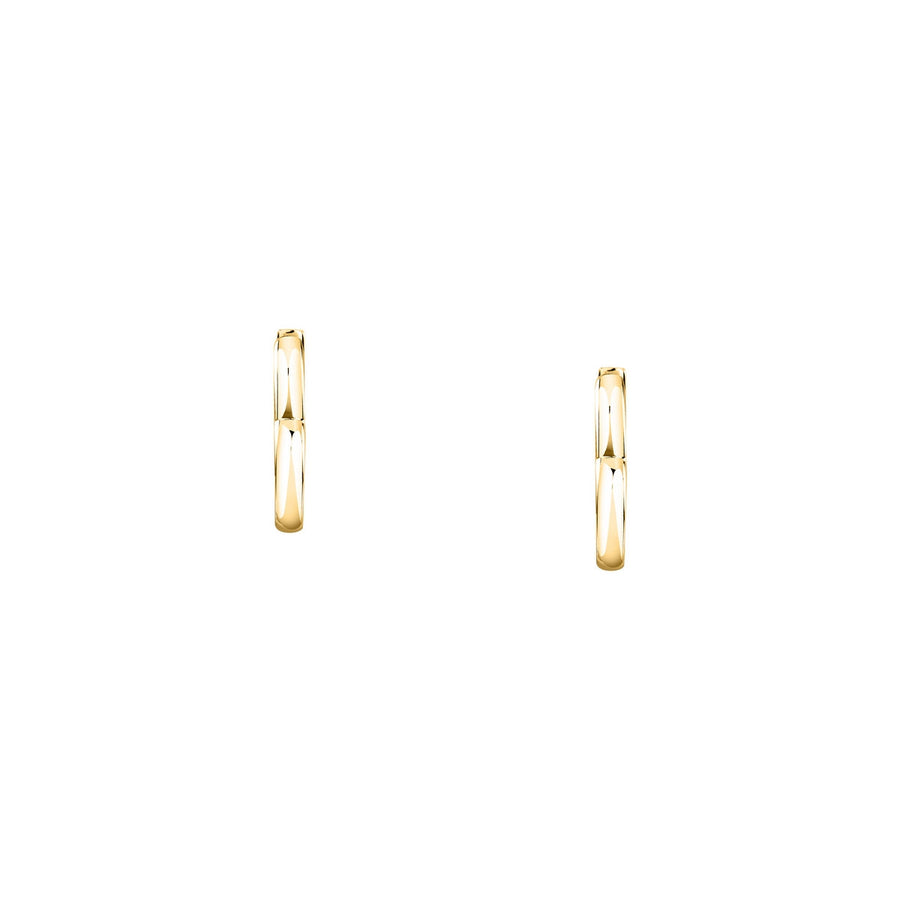 morellato 18k gold plated creole earring heart stainless steel yg 1.9cm