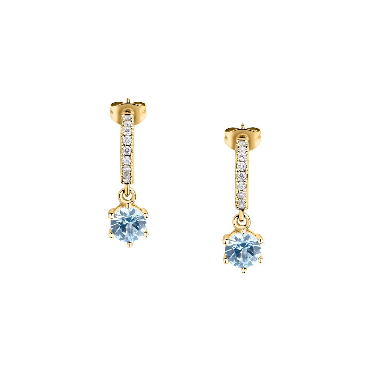 morellato 18k gold plated colori earrings 1 pc cz stone