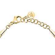 morellato 18k gold plated gioia bracelet stainless steel yg crystal 16+3cm