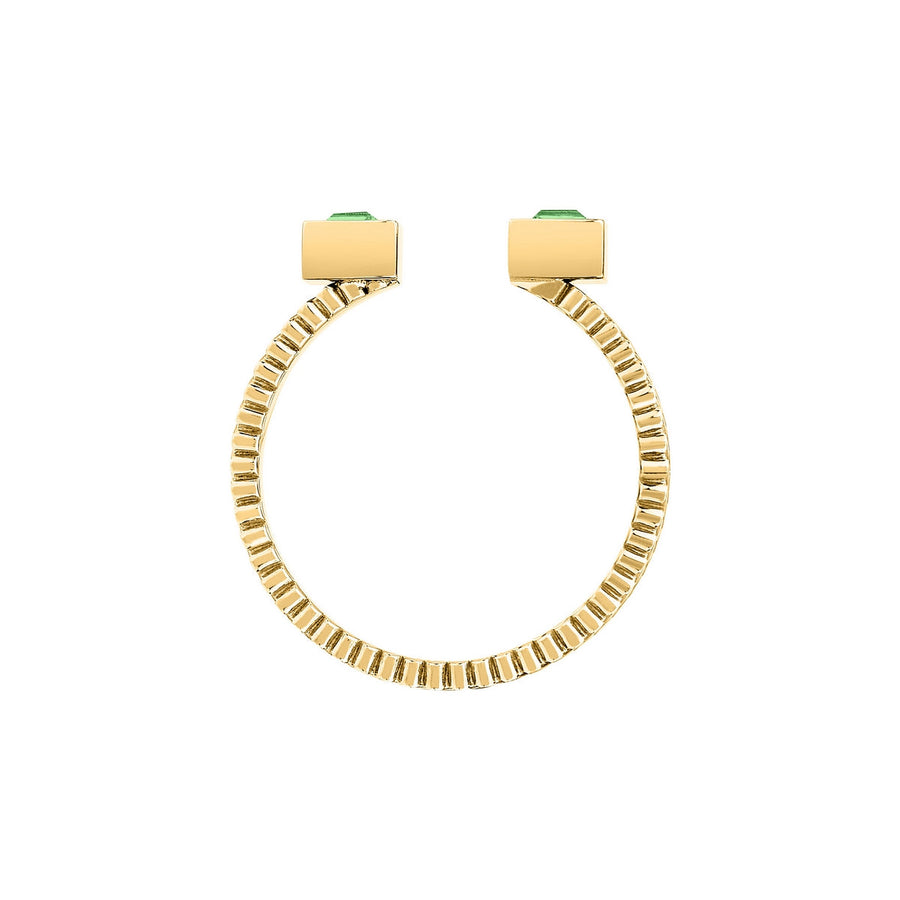 morellato 18k gold plated gioia ring stainless steel yg crystal sz18