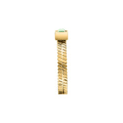 morellato 18k gold plated gioia ring stainless steel yg crystal sz18
