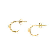 morellato 18k gold plated gioia earring hoop stainless steel yg crystal �1.3cm