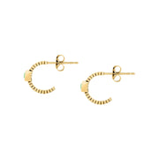 morellato 18k gold plated gioia earring hoop stainless steel yg crystal �1.3cm