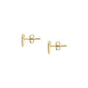 morellato 18k gold plated istanti  earrings pave heart crystal