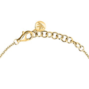 perla bracelet 925 silver 3 pearl on 18k yellow gold plated chain 19cm