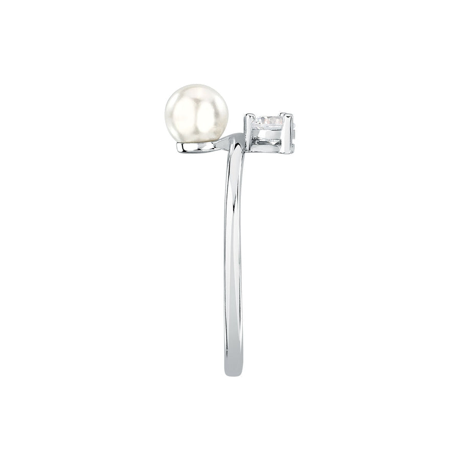 perla ring 925 silver pearl with cz 140n+