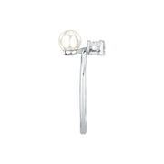 perla ring 925 silver pearl with cz 160p