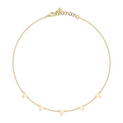 morellato 18k gold plated trilliant necklace  triangle  38+4cm