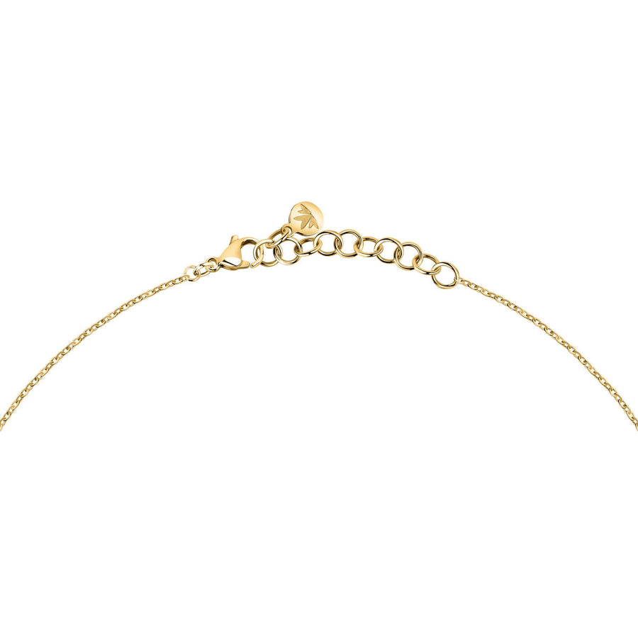 morellato 18k gold plated trilliant necklace  triangle  38+4cm