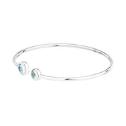 morellato silver tesori eterni bangle 925 rh blue top 6x5