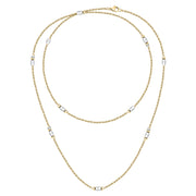 morellato 18k gold plated colori summer  necklace bead 90cm