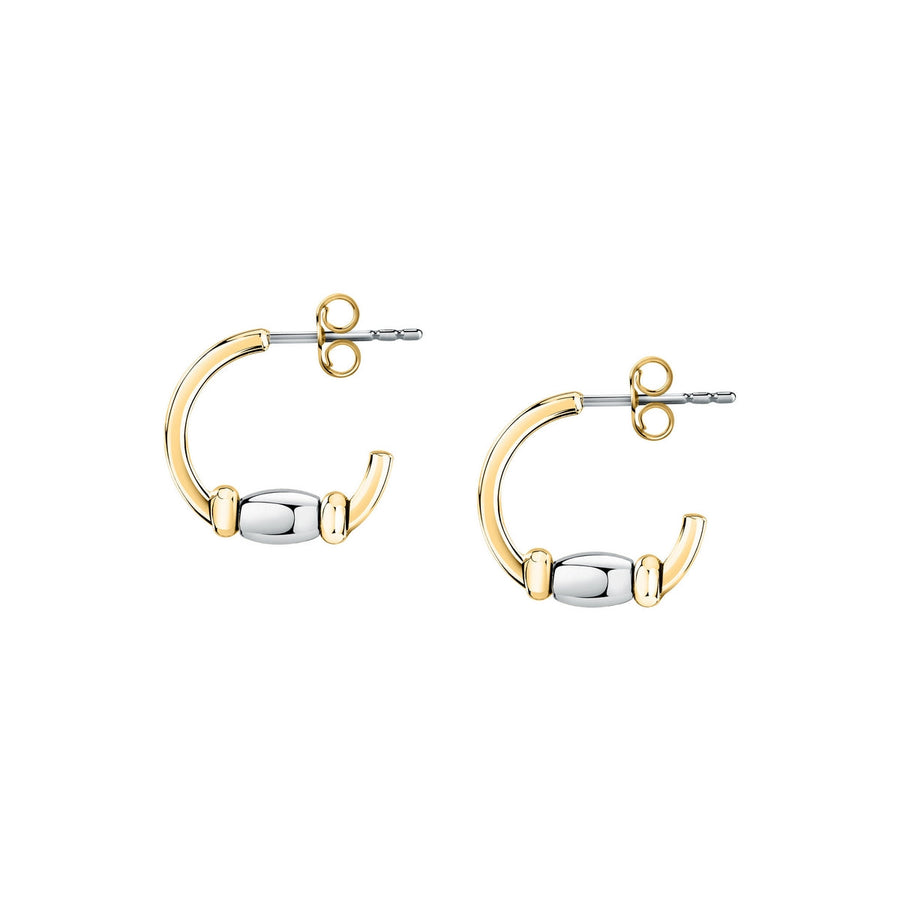 morellato 18k gold plated colori summer  hoop earrings bead