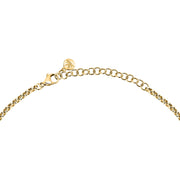 morellato 18k gold plated design necklace stainless steel yg crystal 40+5cm