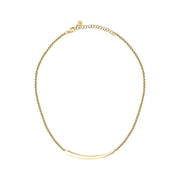 morellato 18k gold plated design necklace stainless steel yg 40+5cm