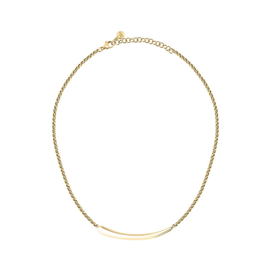morellato 18k gold plated design necklace stainless steel yg 40+5cm