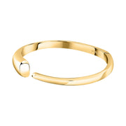 morellato 18k gold plated design bangle (small)  stainless steel yg 56x46mm