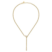 morellato 18k gold plated design necklace stainless steel yg crystal 40+5cm